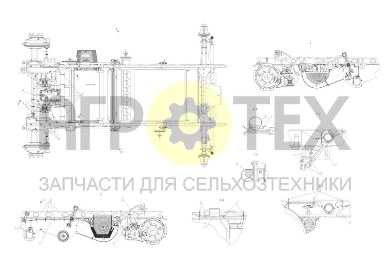 Чертеж Коммуникации электрические шасси (S300.10.28.000)